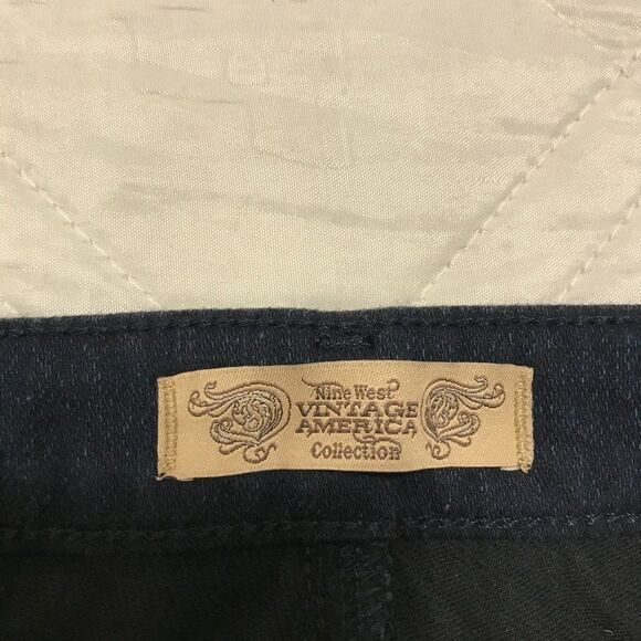 Nine‎ West Vintage American BOHO Skinny blue jeans 8r/29 - Picture 3 of 6
